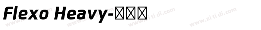 Flexo Heavy字体转换